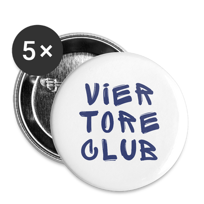 Buttons 32 mm (5er Pack) - VTC - Weiß