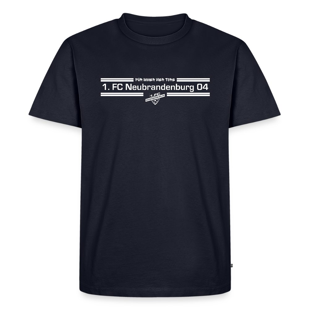 Männer Premium T-Shirt - "Für immer Vier Tore" - Navy