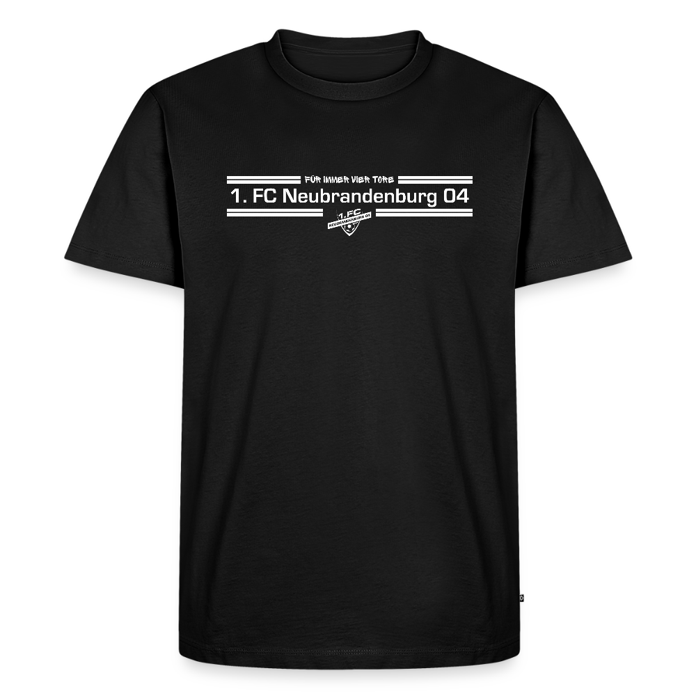 Männer Premium T-Shirt - "Für immer Vier Tore" - Schwarz