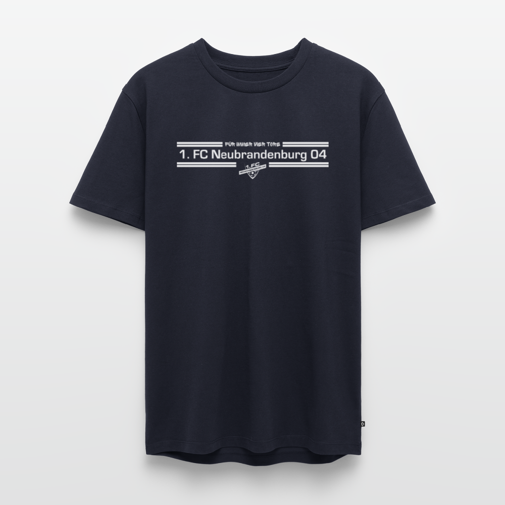 Männer Premium T-Shirt - "Für immer Vier Tore" - Navy