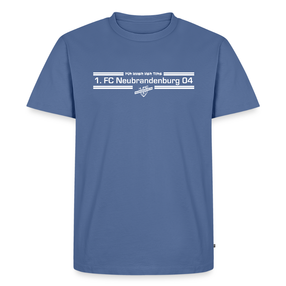 Männer Premium T-Shirt - "Für immer Vier Tore" - Taubenblau