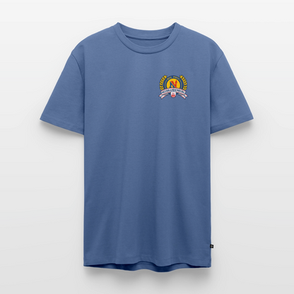 Männer Premium T-Shirt - Tradition BSG Post Neubrandenburg - Taubenblau