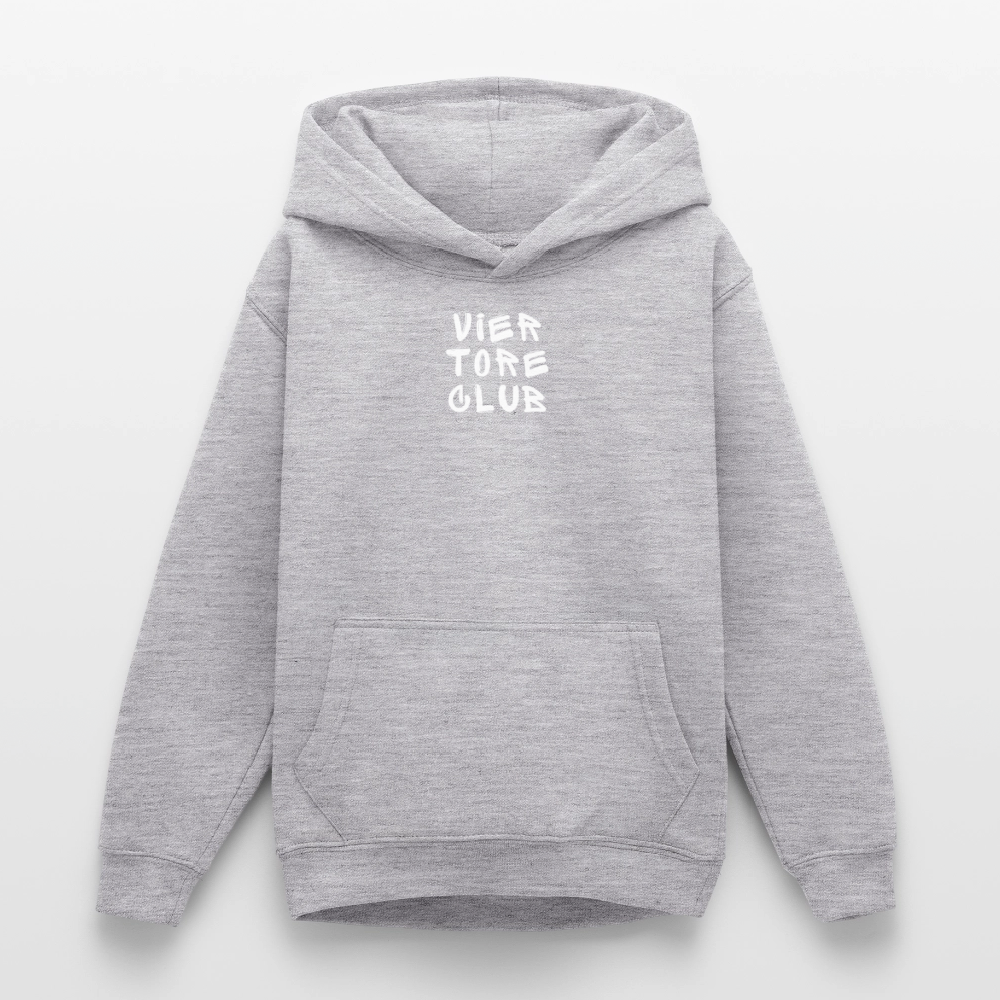 Teenager Hoodie - Hellgrau meliert