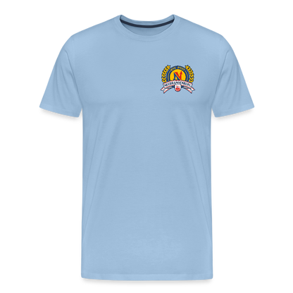 Männer Premium T-Shirt - Tradition BSG Post Neubrandenburg - Sky